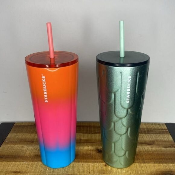 Lot of 9 Starbucks 24 oz Tumblers - Picture 5 of 11